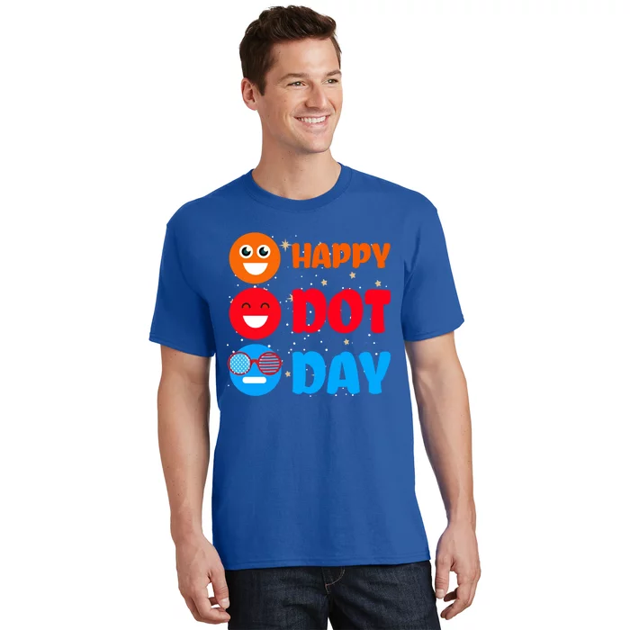 Cute Dot Pattern Art Smile September National Happy Dot Day Cute Gift T-Shirt