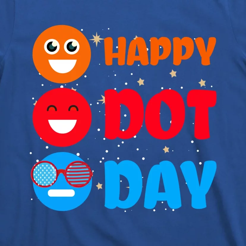 Cute Dot Pattern Art Smile September National Happy Dot Day Cute Gift T-Shirt