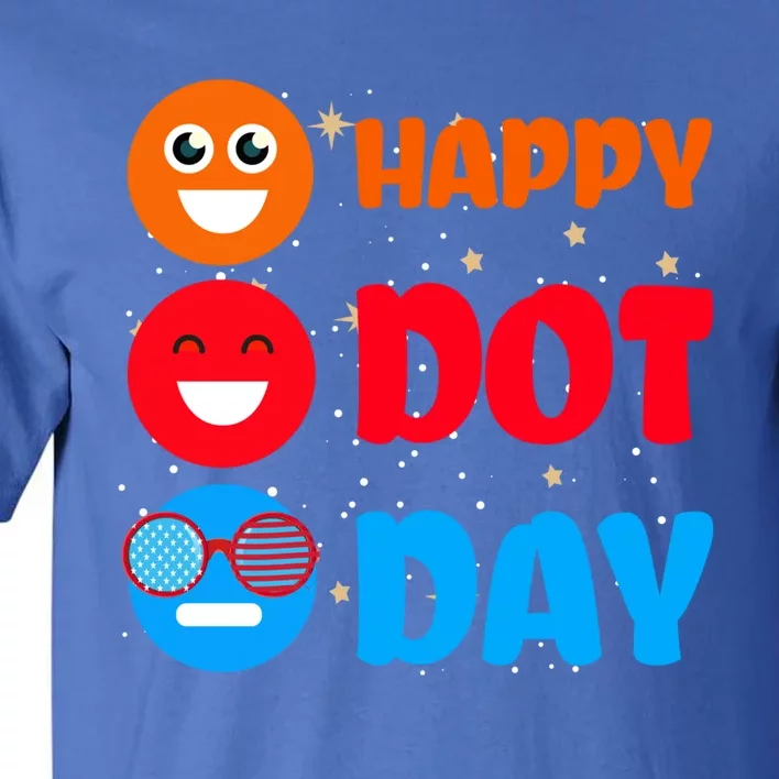 Cute Dot Pattern Art Smile September National Happy Dot Day Cute Gift Tall T-Shirt