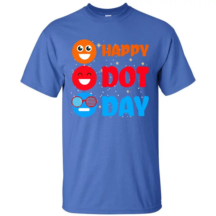 Cute Dot Pattern Art Smile September National Happy Dot Day Cute Gift Tall T-Shirt