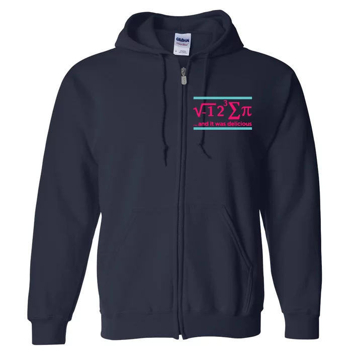 Cool Delicious Pi Day Full Zip Hoodie