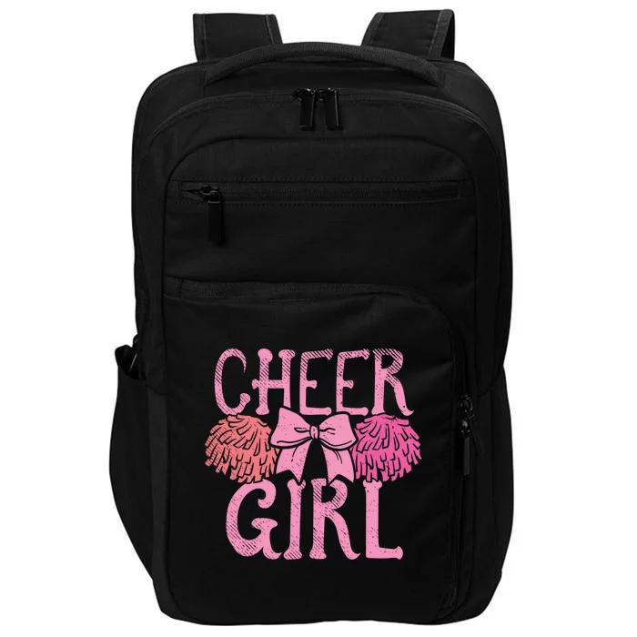 Cheer Dance Pom Pom Cheerleader Cheerleading Gift Impact Tech Backpack