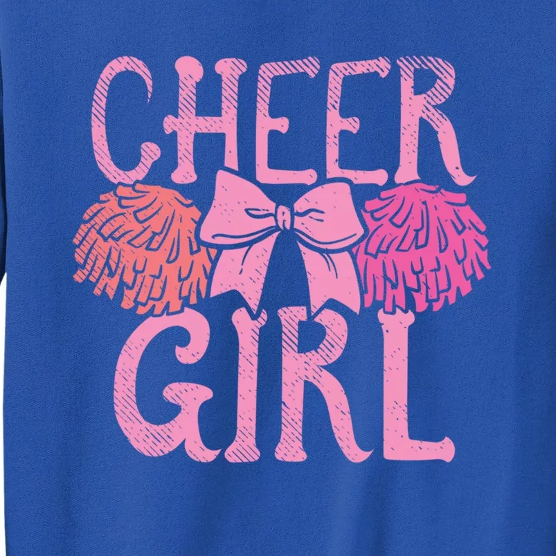 Cheer Dance Pom Pom Cheerleader Cheerleading Gift Tall Sweatshirt