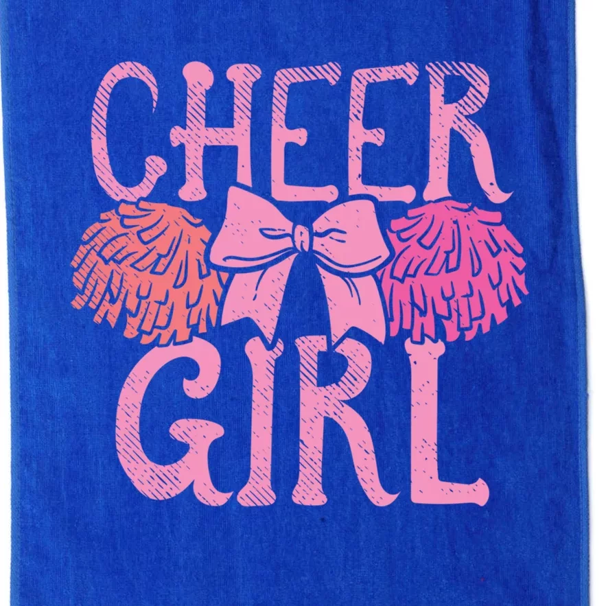 Cheer Dance Pom Pom Cheerleader Cheerleading Gift Platinum Collection Golf Towel