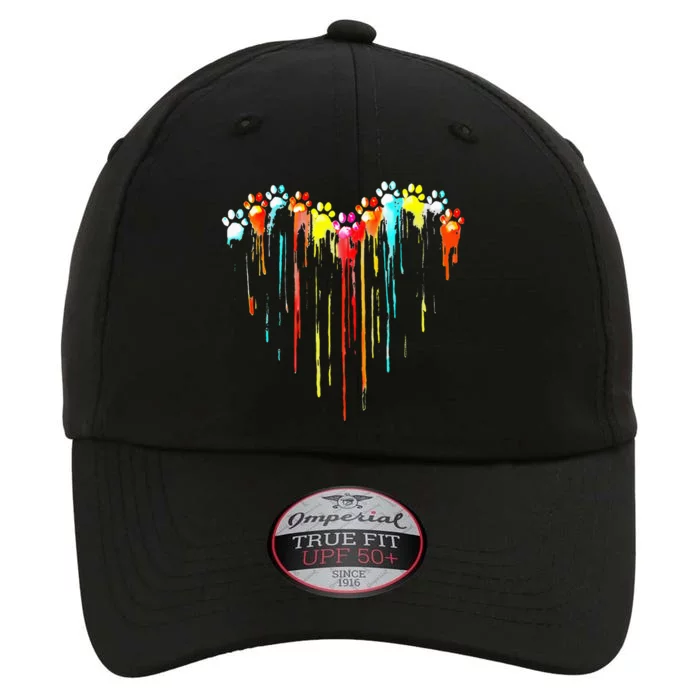 Colorful Dog Paw Heart The Original Performance Cap