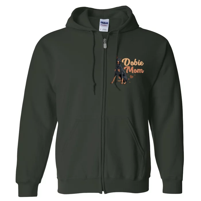 Cool Doberman Pinscher Dobie Lovers Full Zip Hoodie