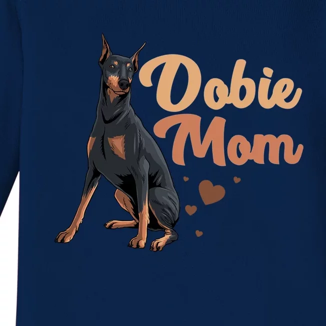 Cool Doberman Pinscher Dobie Lovers Baby Long Sleeve Bodysuit