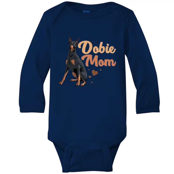 Cool Doberman Pinscher Dobie Lovers Baby Long Sleeve Bodysuit