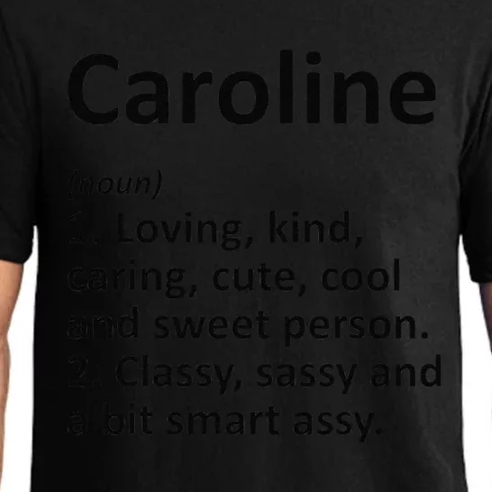 CAROLINE Definition Personalized Funny Birthday Gift Idea Pajama Set