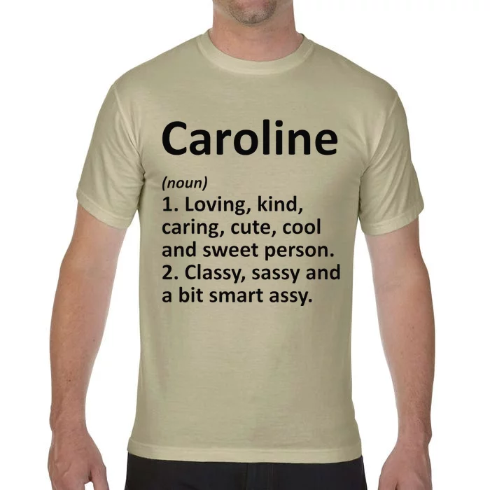 CAROLINE Definition Personalized Funny Birthday Gift Idea Comfort Colors T-Shirt