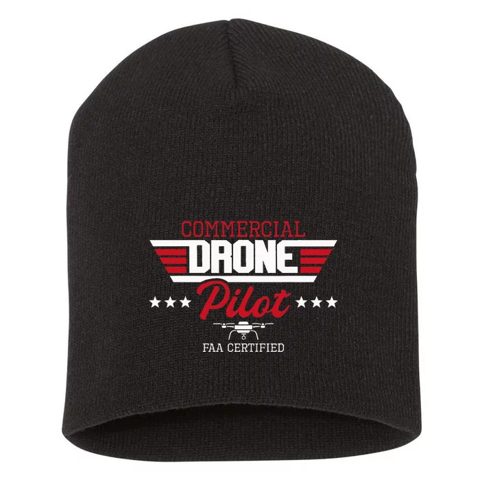 Commercial Drone Pilot Aviator Quadcopter Faa Certified Short Acrylic Beanie