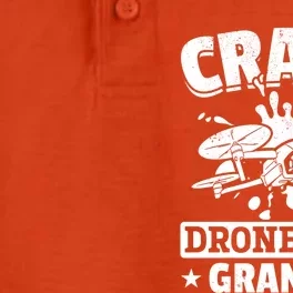 Crazy Drone Pilot Grandpa Drone Pilot Grandpa Gift Dry Zone Grid Performance Polo