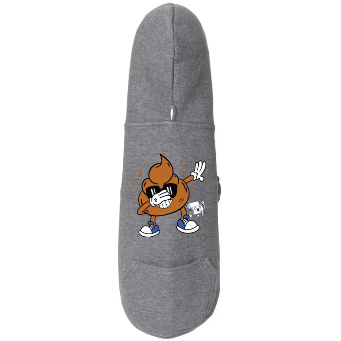 Cute Dabbing Poop Funny Emoticon I Pooped Today Gift Doggie 3-End Fleece Hoodie