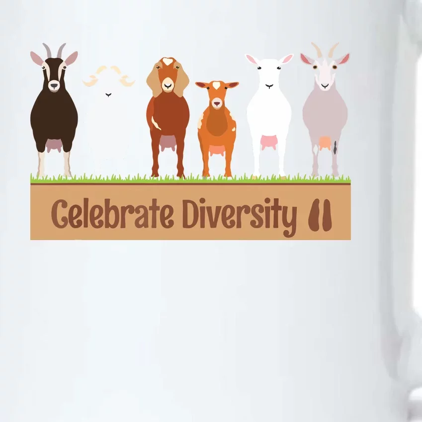 Celebrate Diversity Pet Funny Goats Shirts For Goat Lovers Black Color Changing Mug