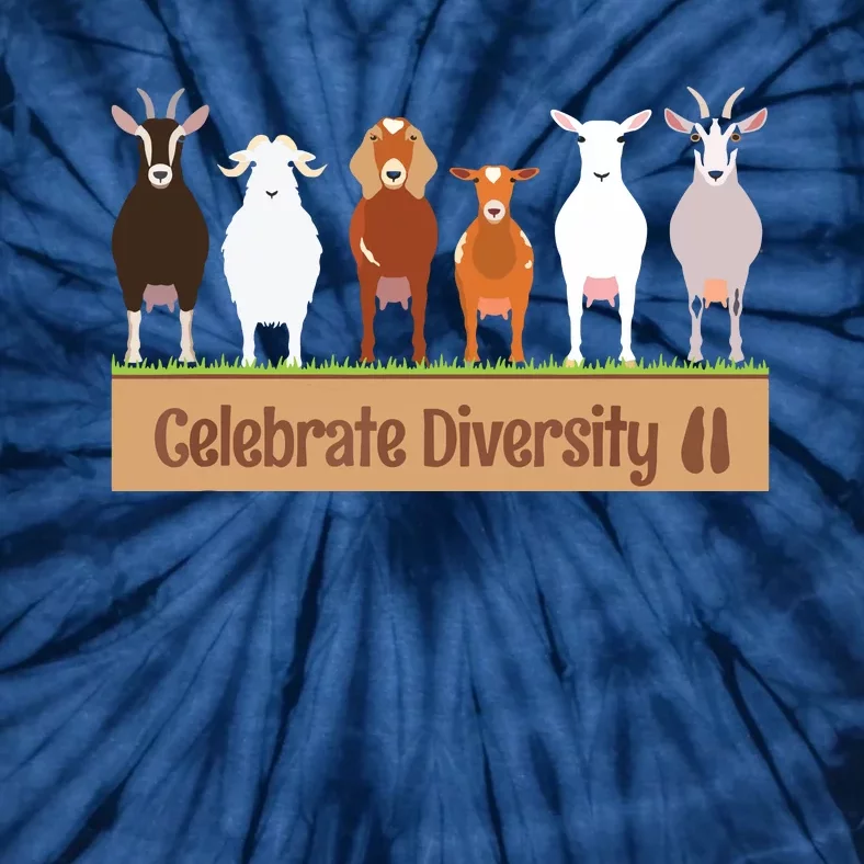 Celebrate Diversity Pet Funny Goats Shirts For Goat Lovers Tie-Dye T-Shirt