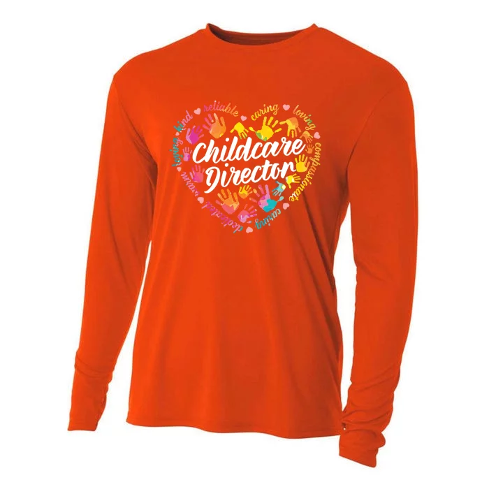 Care Director Profession Kindergarten Teachers Gift Cooling Performance Long Sleeve Crew