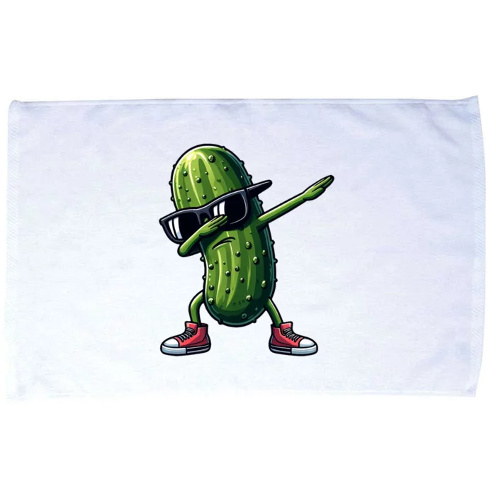 Cucumber Dabbing Pickle Dancing Lover Vintage Pickles Meaningful Gift Microfiber Hand Towel