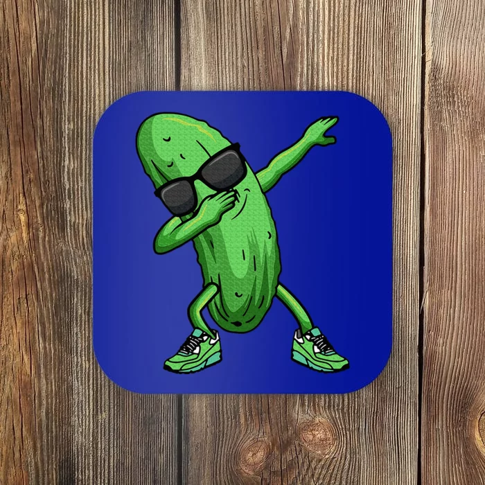 Cucumber Dabbing Pickle Dancing Lover Coaster