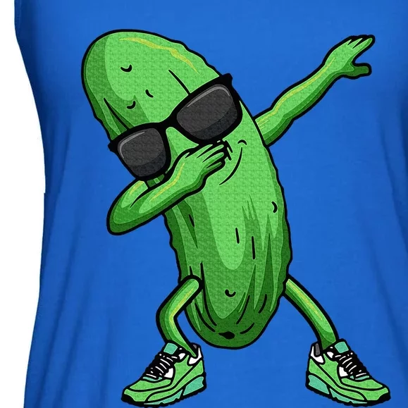 Cucumber Dabbing Pickle Dancing Lover Ladies Essential Flowy Tank