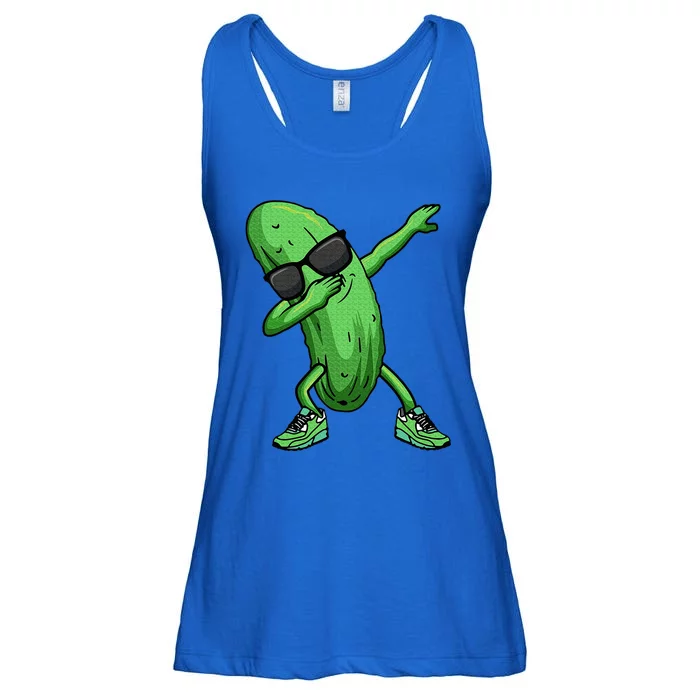 Cucumber Dabbing Pickle Dancing Lover Ladies Essential Flowy Tank