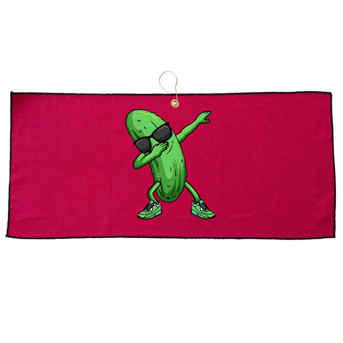 Cucumber Dabbing Pickle Dancing Lover Large Microfiber Waffle Golf Towel