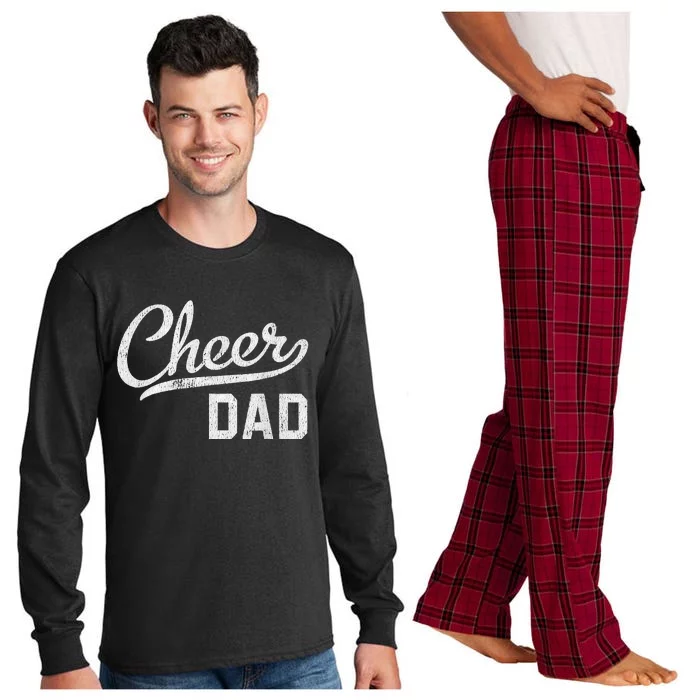 Cheer Dad Proud Cheerleading Dad Gift Long Sleeve Pajama Set