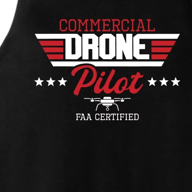 Commercial Drone Pilot Aviator Quadcopter FAA Certified Ladies Tri-Blend Wicking Tank