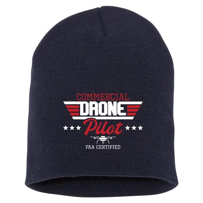 Commercial Drone Pilot Aviator Quadcopter FAA Certified Short Acrylic Beanie