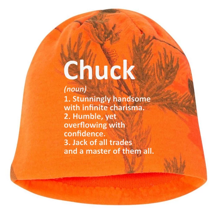 CHUCK Definition Personalized Name Funny Birthday Gift Idea Kati - Camo Knit Beanie