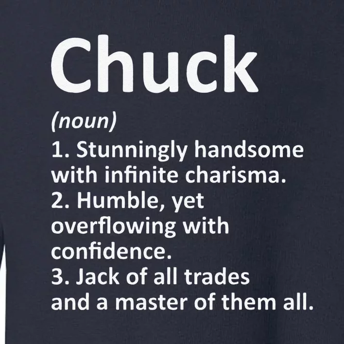 CHUCK Definition Personalized Name Funny Birthday Gift Idea Toddler Sweatshirt