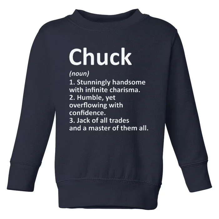 CHUCK Definition Personalized Name Funny Birthday Gift Idea Toddler Sweatshirt