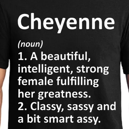 Cheyenne Definition Personalized Name Funny Christmas Gift Pajama Set