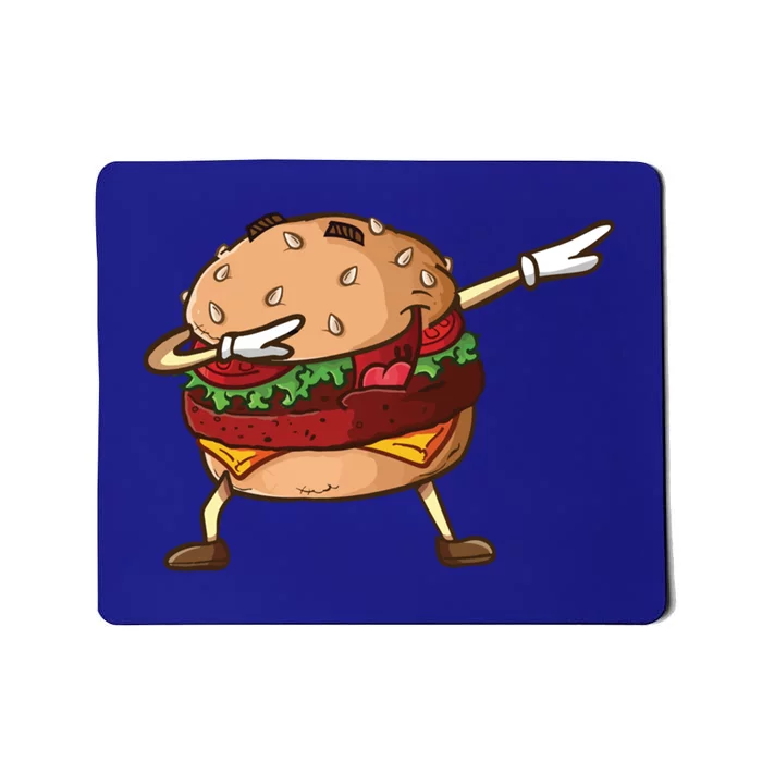 Cheeseburger Dab Pose Dabbing Dance National Burger Day Pun Funny Gift Mousepad