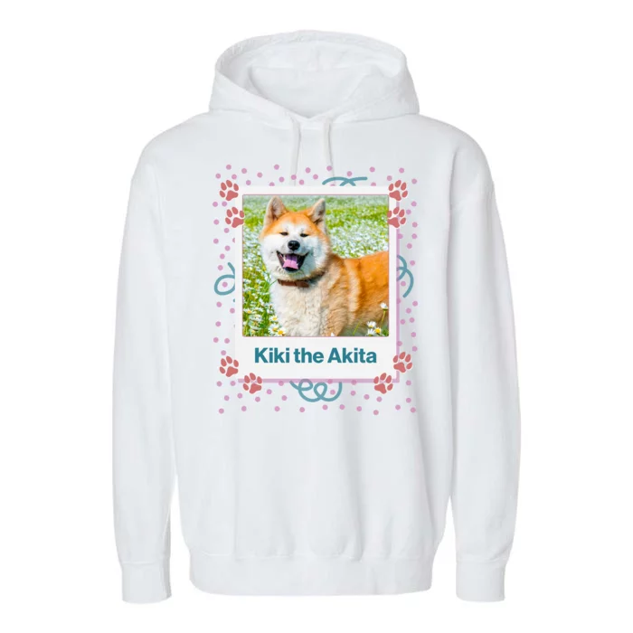 Custom Dog Pet Personalized Picture Garment-Dyed Fleece Hoodie