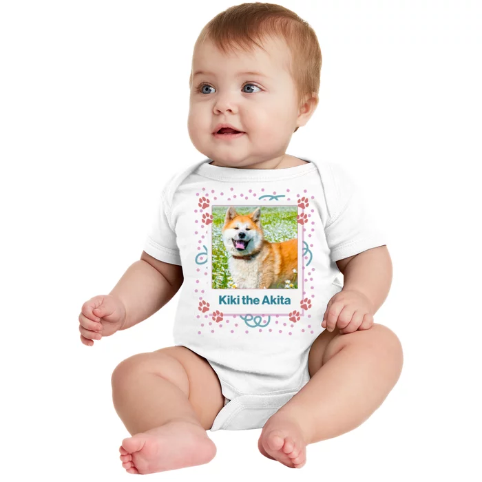 Custom Dog Pet Personalized Picture Baby Bodysuit