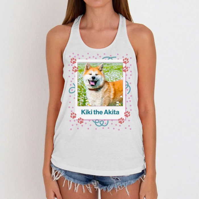 Custom Dog Pet Personalized Picture Women's Knotted Racerback Tank