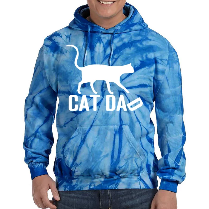 Cat Dad Perfect For Cat Dad Father’S Day Tie Dye Hoodie