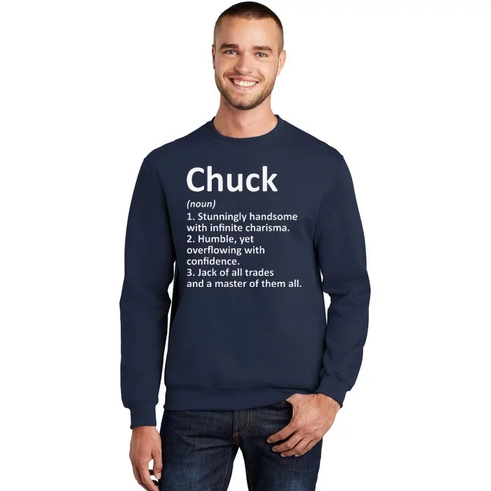 CHUCK Definition Personalized Name Funny Birthday Gift Idea Tall Sweatshirt