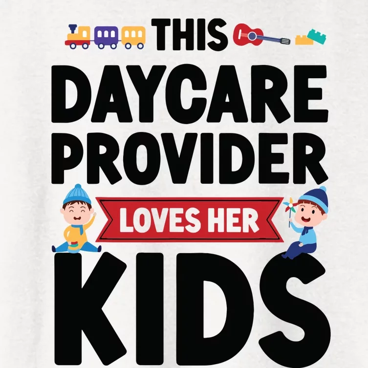 Childcare Daycare Provider Teacher Babysitter This Daycare Women's Crop Top Tee