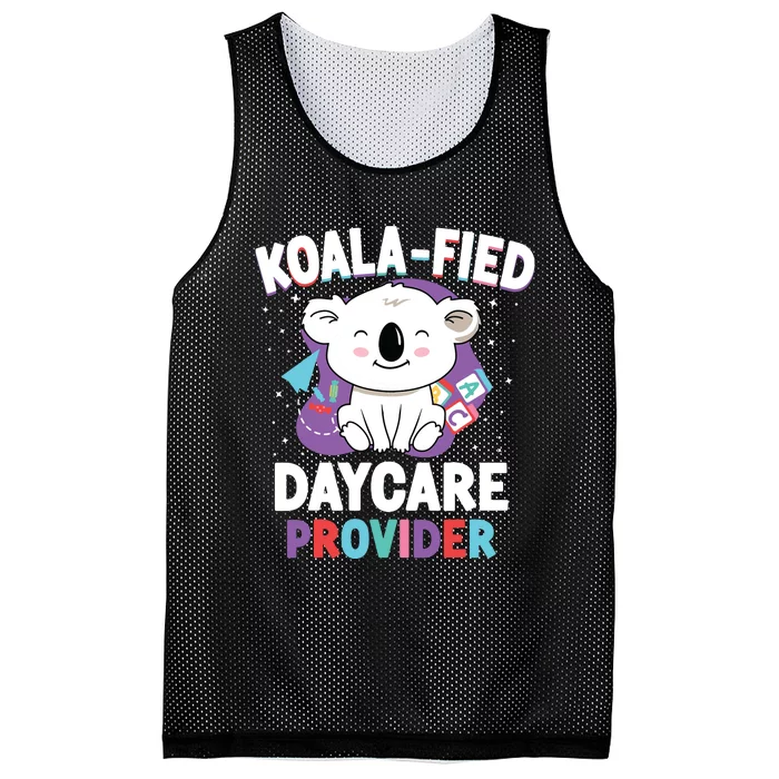 Childcare Daycare Provider Teacher Babysitter Koala Mesh Reversible Basketball Jersey Tank