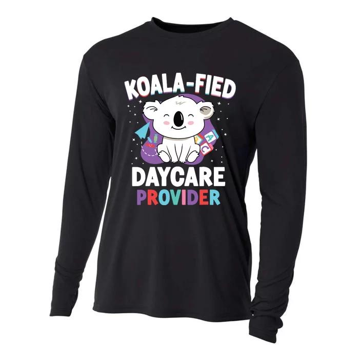 Childcare Daycare Provider Teacher Babysitter Koala Cooling Performance Long Sleeve Crew