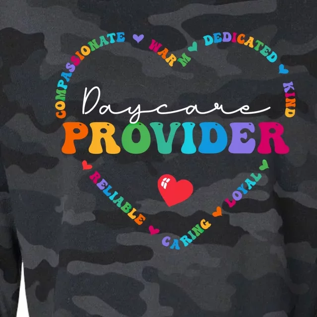 Cute Daycare Provider Appreciati To School Gift Cropped Pullover Crew