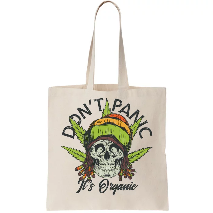 Cannabis Don't Panic It's Organic Tote Bag