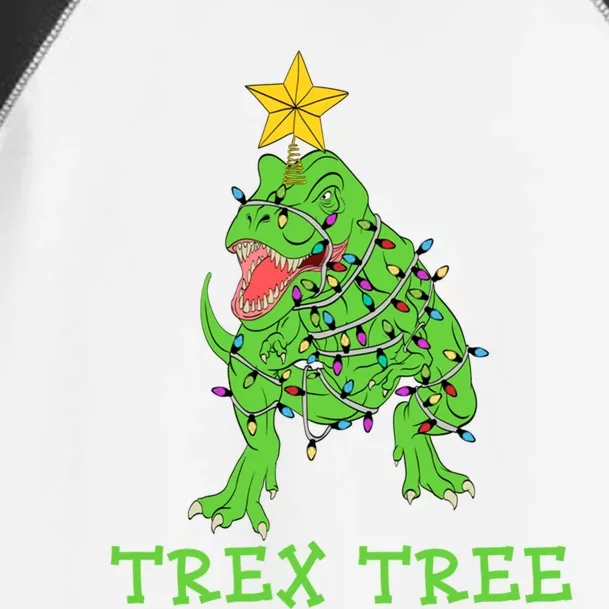 Christmas Dinosaur Pajamas Tree Rex Gift Toddler Fine Jersey T-Shirt