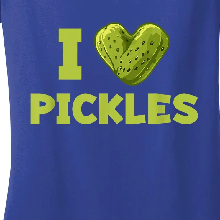 Cool Dill Pickle Cucumber Pickle Lover Gift Women's V-Neck T-Shirt