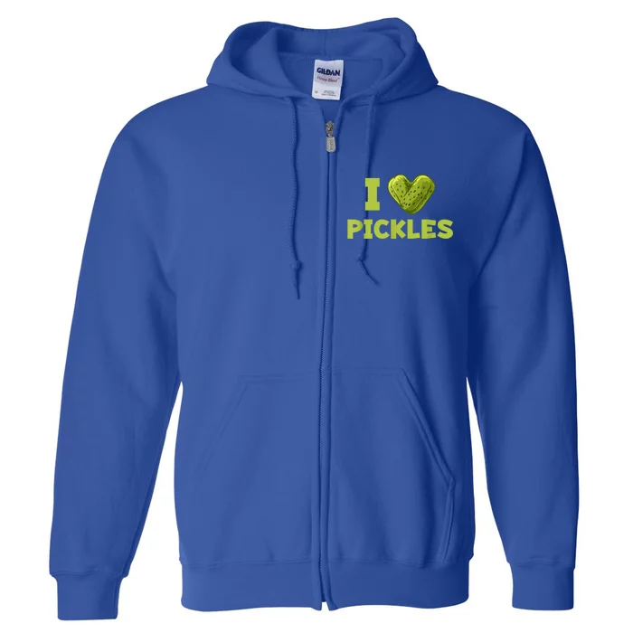 Cool Dill Pickle Cucumber Pickle Lover Gift Full Zip Hoodie