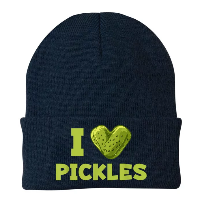 Cool Dill Pickle Cucumber Pickle Lover Gift Knit Cap Winter Beanie