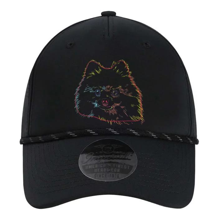 Colourful Dog Pomeranian Performance The Dyno Cap