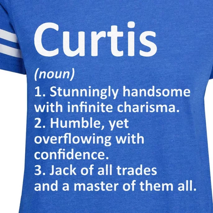 CURTIS Definition Personalized Name Funny Birthday Gift Idea Enza Ladies Jersey Football T-Shirt