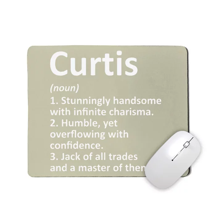 CURTIS Definition Personalized Name Funny Birthday Gift Idea Mousepad